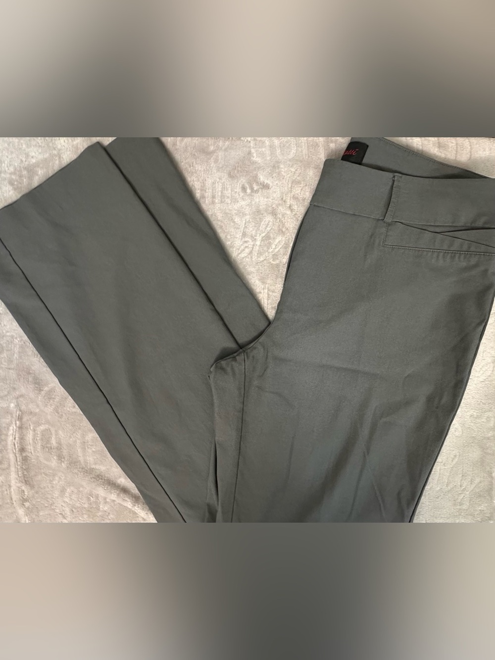 Rekucci Ease Into Comfort Barely Bootcut Stretch Pants Graphite Grey 14